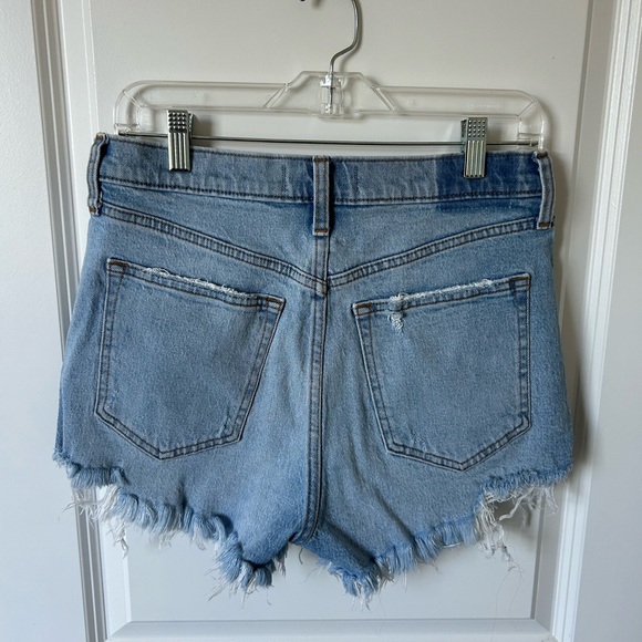 Abercrombie Distressed Blue Denim Shorts, Sz 29 - Picture 2 of 3